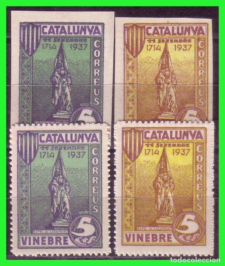 Briefmarken: Tarragona VINEBRE, Guerra Civil, FESOFI n&ordm; SH27s y SH28s, SH27 y SH28  * *