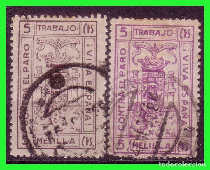 Briefmarken: Melilla, Guerra Civil, FESOFI n&ordm; 2 y 3 (o)