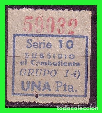 Briefmarken: Alicante, Subsidio al combatiente, Guerra Civil, Una peseta azul (*)