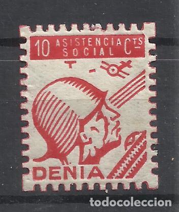 Briefmarken: denia asistencia social 10 cts nueva*