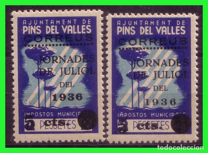 Briefmarken: Barcelona, Pins del Vall&eacute;s, Guerra Civil, FESOFI N&ordm; 10 * * variedad