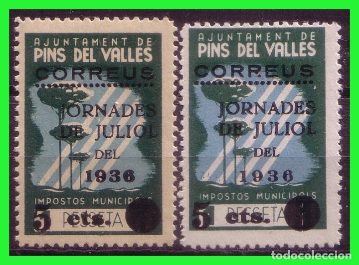 Briefmarken: Barcelona, Pins del Vall&eacute;s, Guerra Civil, FESOFI N&ordm; 9 * * variedad
