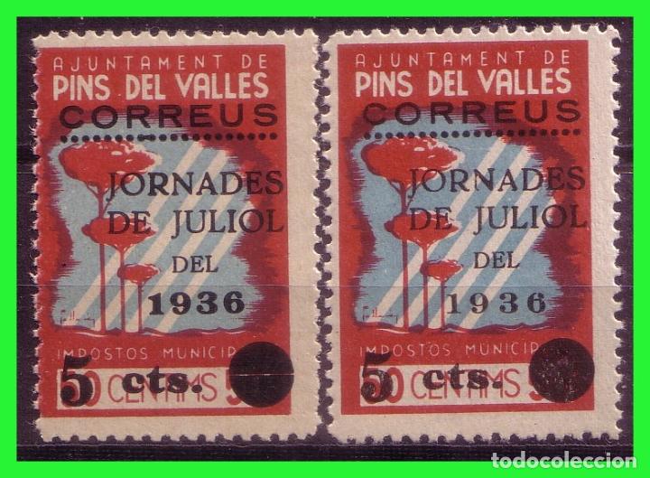Briefmarken: Barcelona, Pins del Vall&eacute;s, Guerra Civil, FESOFI N&ordm; 8 * * variedad