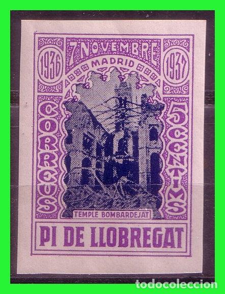 Briefmarken: Barcelona, Pi de Llobregat, Guerra Civil, FESOFI N&ordm; SH7s * *