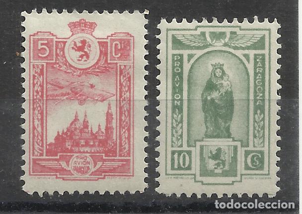 Briefmarken: ZARAGOZA - A&Ntilde;O 1936 - PRO AVION 10 CTS NUEVOs*