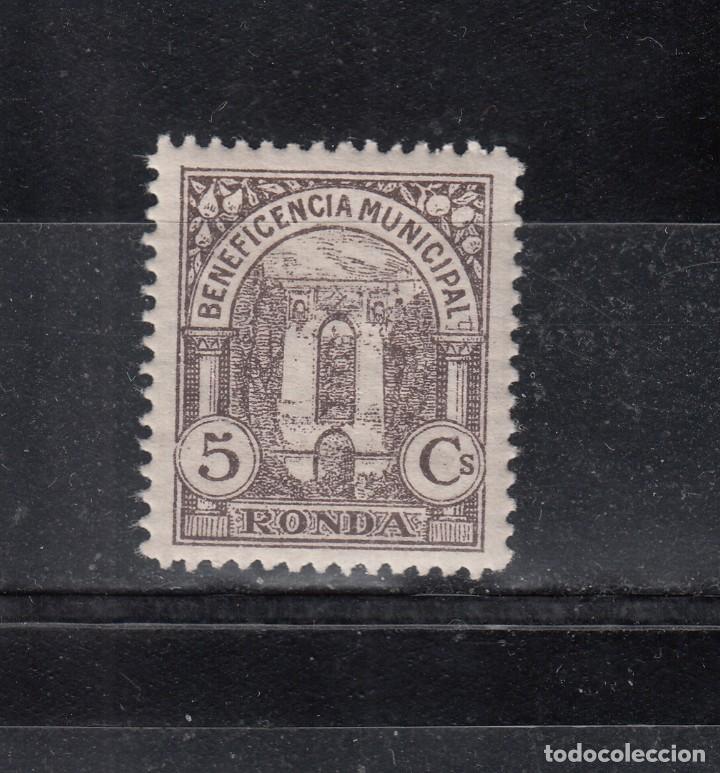 Briefmarken: RONDA. BENEFICENCIA MUNICIPAL. 5 CTS.