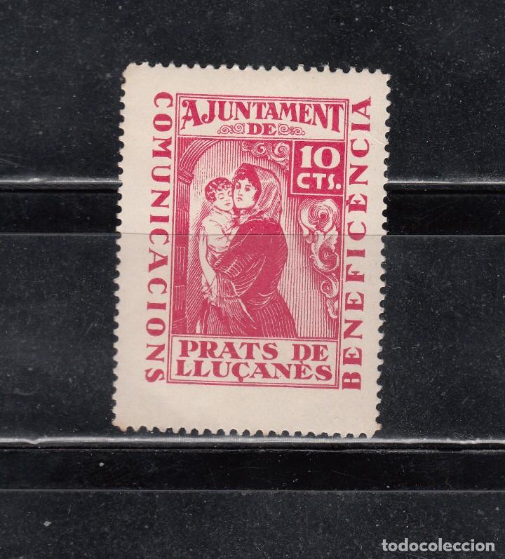 Briefmarken: PRATS DE LLU&ccedil;anes. beneficencia. 10 cts.