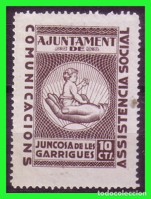 Briefmarken: Guera Civil sellos locales L&Eacute;RIDA, Juncosa de les Garrigues, FESOFI n&ordm; 2 (*)