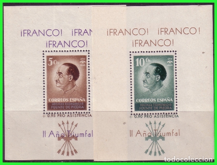 Briefmarken: M&Aacute;LAGA Fuente de Piedra, Sellos locales guerra civil, FESOFI n&ordm; 18 y 19 * *