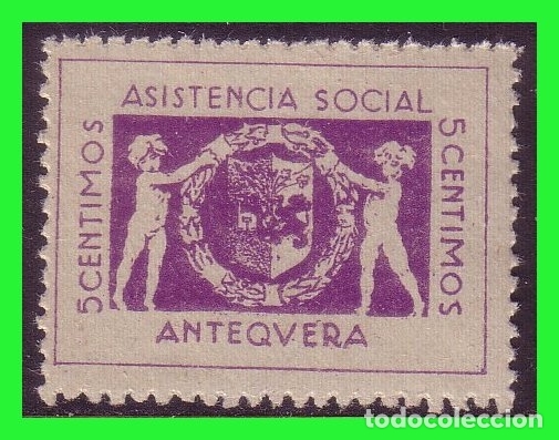 Briefmarken: M&Aacute;LAGA Antequera, Sellos locales guerra civil, FESOFI n&ordm; 1a * *