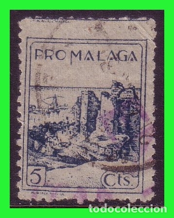 Briefmarken: M&Aacute;LAGA M&aacute;laga, Sellos locales guerra civil, FESOFI n&ordm; 38 (o) variedad