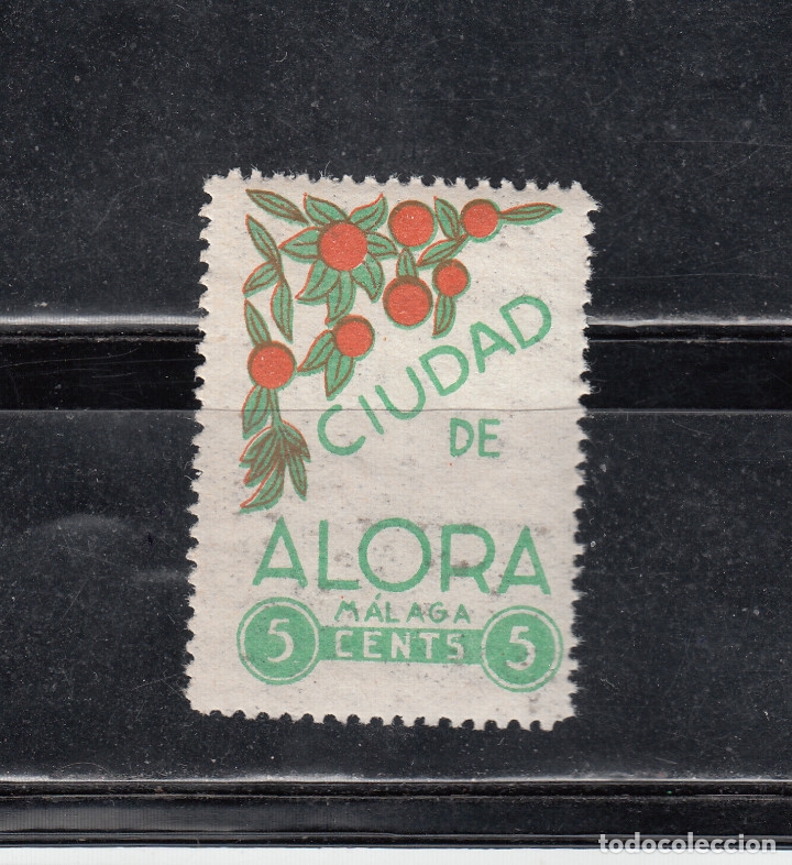 Sellos: CIUDAD DE ALORA. 5 CTS. - Foto 1