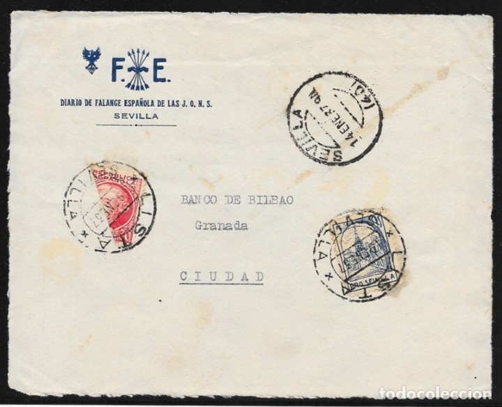 Sellos: 1936.- SEVILLA INTERIOR. - Foto 1