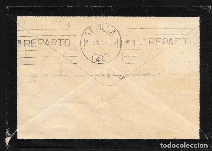 Sellos: 1937.- SORIA A SEVILLA. - Foto 2