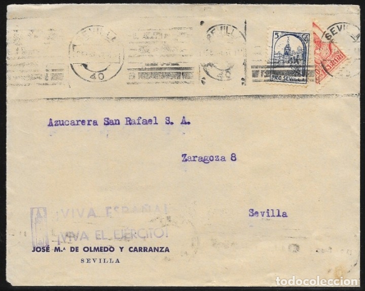 Sellos: 1937.- SEVILLA INTERIOR. - Foto 1