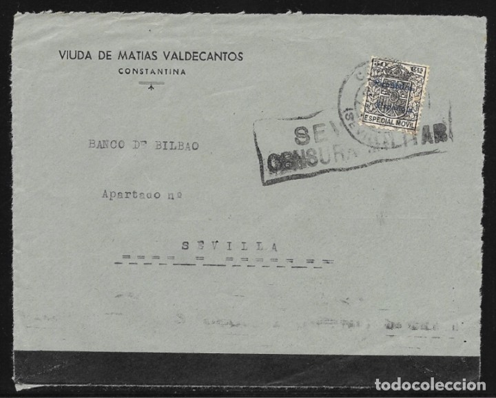 Sellos: CONSTANTINA (SEVILLA) A SEVILLA - Foto 1