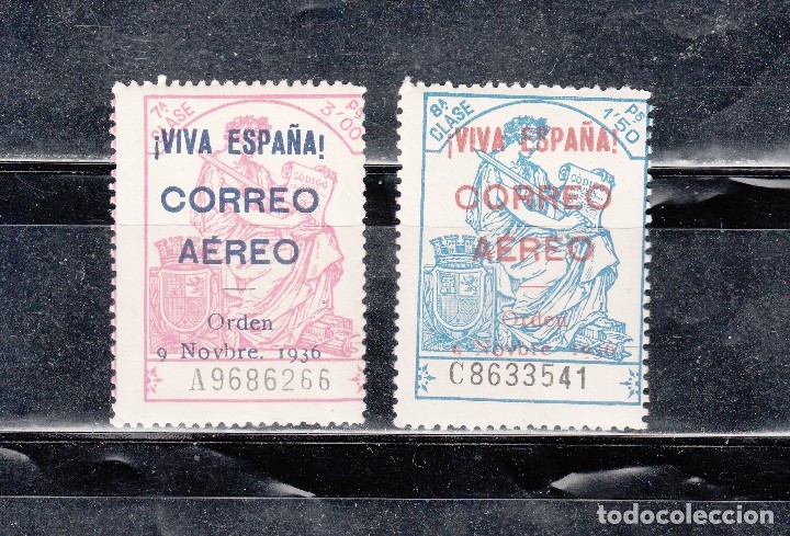 Stamps: 2 SELLOS FISCALES SOBRECARGADOS, EMITIDOS EN BURGOS