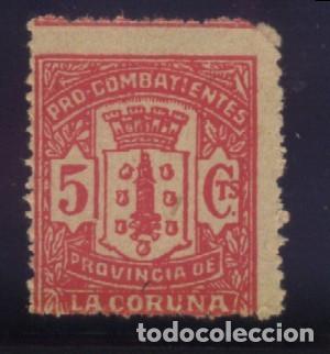 Sellos: S-04557- LA CORU&Ntilde;A. PRO COMBATIENTES. - Foto 1