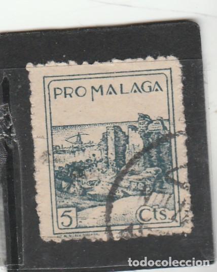 Sellos: MALAGA - PRO MALAGA 5 CTS. - USADO - Foto 1