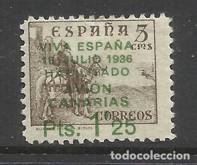 Stamps: canarias 1937 edifil 10 nuevo* valor 2018 catalogo 3.50 euros