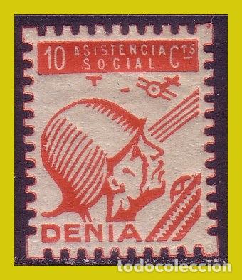 Briefmarken: LOCALES, Alicante, DENIA, Guerra Civil, FESOFI N&ordm; 6 * *