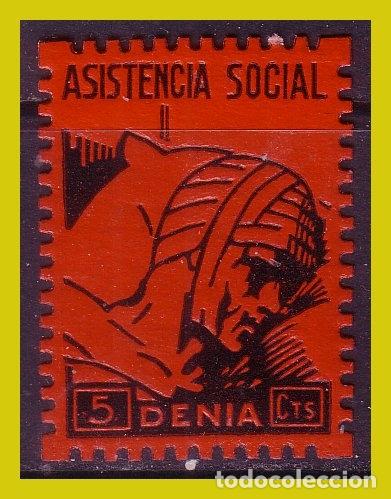 Briefmarken: LOCALES, Alicante, DENIA, Guerra Civil, FESOFI N&ordm; 25 *