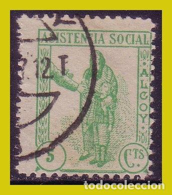 Briefmarken: LOCALES, Alicante, ALCOY, Guerra Civil, FESOFI n&ordm; 1 (o)