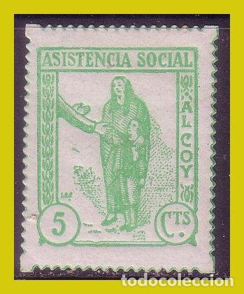 Briefmarken: LOCALES, Alicante, ALCOY, Guerra Civil, FESOFI n&ordm; 12 *