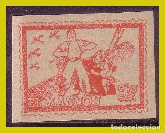 Stamps: Guerra civil, Barcelona MASNOU, FESOFI n&ordm; SH22 * * 15 cts rojo