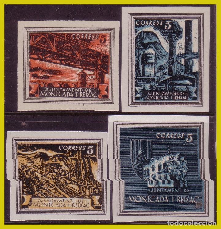 Stamps: Guerra civil, Barcelona MONTCADA I REIXACH, FESOFI n&ordm; 22 a 25 * *
