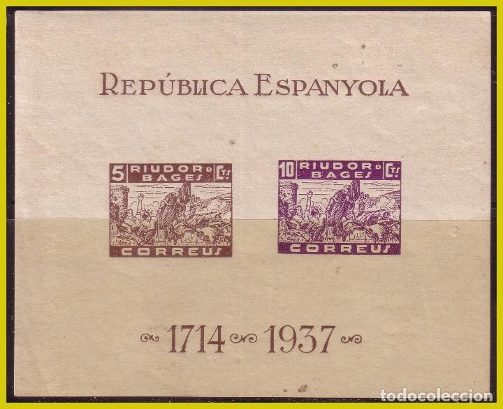 Briefmarken: Guerra civil, Barcelona RIUDOR DE BAGES, FESOFI n&ordm; 6 * *