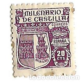 Sellos: MILENARIO DE CASTILLA   20 CTS. - Foto 1