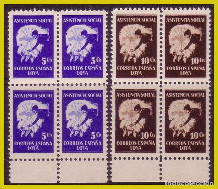 Briefmarken: Guerra civil, Sellos locales Granada LOJA, FESOFI n&ordm; 18 y 19 B4 * *