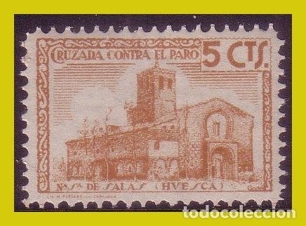 Stamps: Guerra civil, Sellos locales Huesca, ERMITA DE SALAS, FESOFI n&ordm; 12 * * Contra el paro