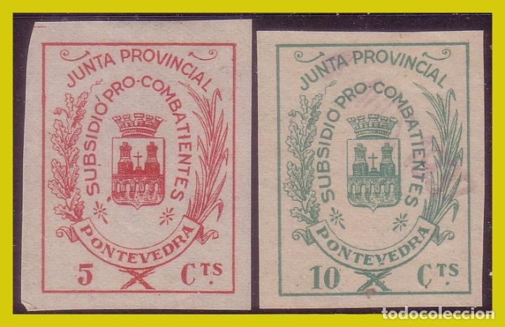 Selos: Guerra civil, Sellos locales Pontevedra, PONTEVEDRA, FESOFI n&ordm; 6 y 7 (*)