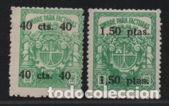 Briefmarken: TIMBRE PARA FACTURAS.- 40 CTS Y 1,50 PTAS, VER FOTO