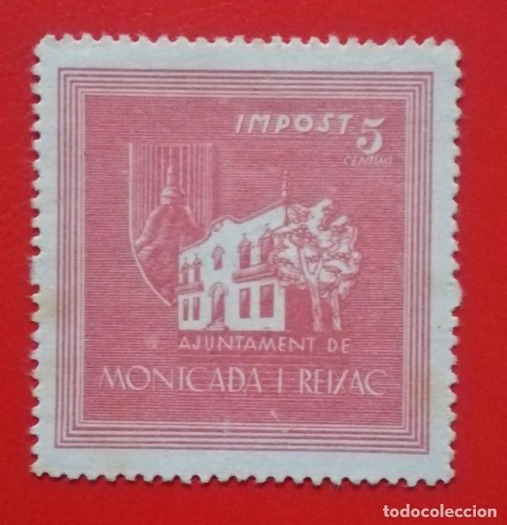 Briefmarken: SELLO AJUNTAMENT DE MONTCADA I REIXAC, BARCELONA 5 CENTIMS