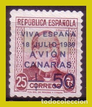 Briefmarken: E. L. Patri&oacute;ticas Canarias 1937 EDIFIL n&ordm; 14 (*)