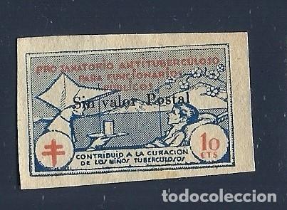 Briefmarken: CL2-625 Vi&ntilde;eta Sanatoriao Antituberculoso Valor 10 cts SIN DENTAR Scga. SIN VALOR POSTAL