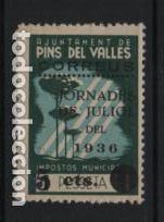 Briefmarken: PINS DEL VALLES- SOBRECARGADOS.- VER FOTO