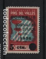 Briefmarken: PINS DEL VALLES- SOBRECARGADOS.- VER FOTO