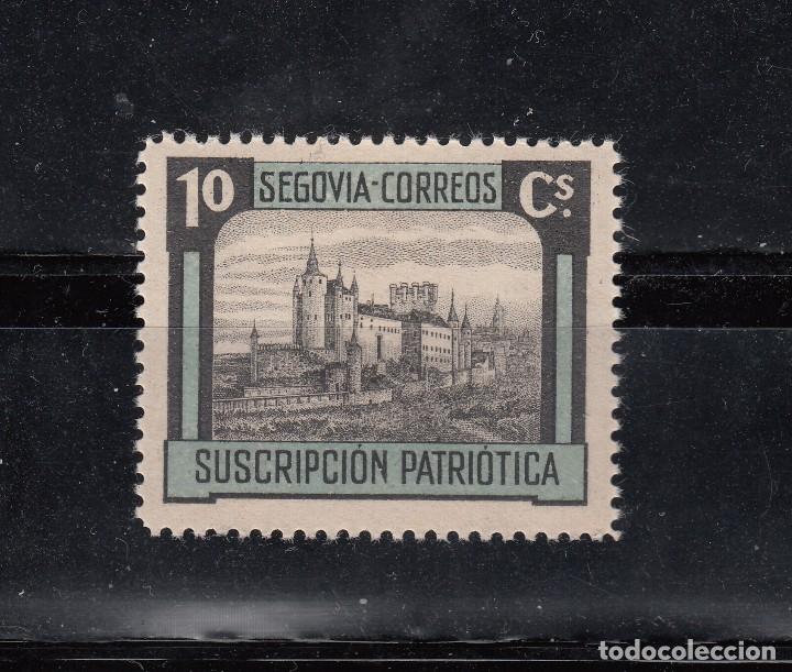 Stamps: DEGOVIA. SUSCRIPCION PATRI&Oacute;TICA. 10 CTS.
