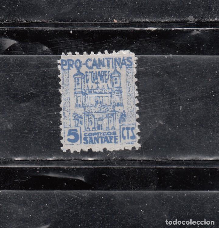 Stamps: SANTA FE. PRO-CANTINAS ESCOLARES. 5 CTS.