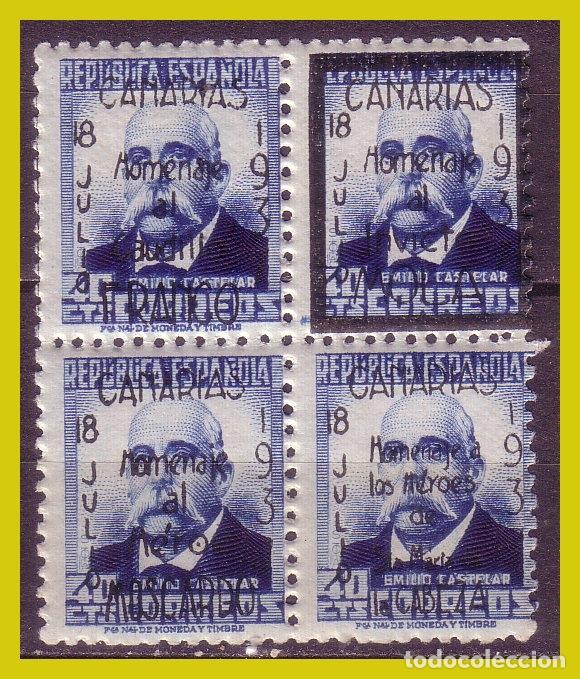 Stamps: Emisiones Locales Patri&oacute;ticas, SANTA CRUZ DE TENERIFE 1936 Sellos republicanos, EDIFIL n&ordm; 19 * *