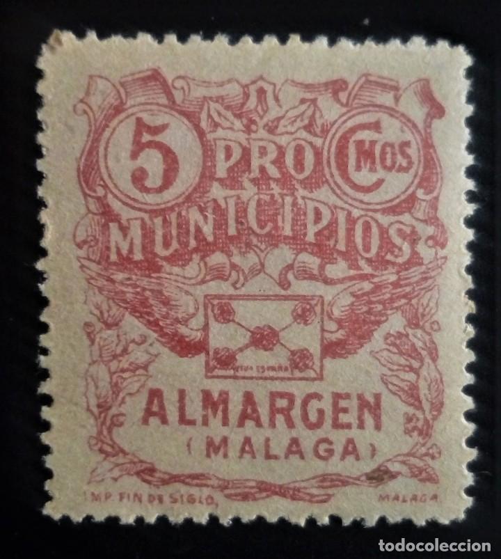 Briefmarken: GUERRA CIVIL ALMARGEN M&Aacute;LAGA 5 CTS CHARNELA PRO-MUNICIPIOS