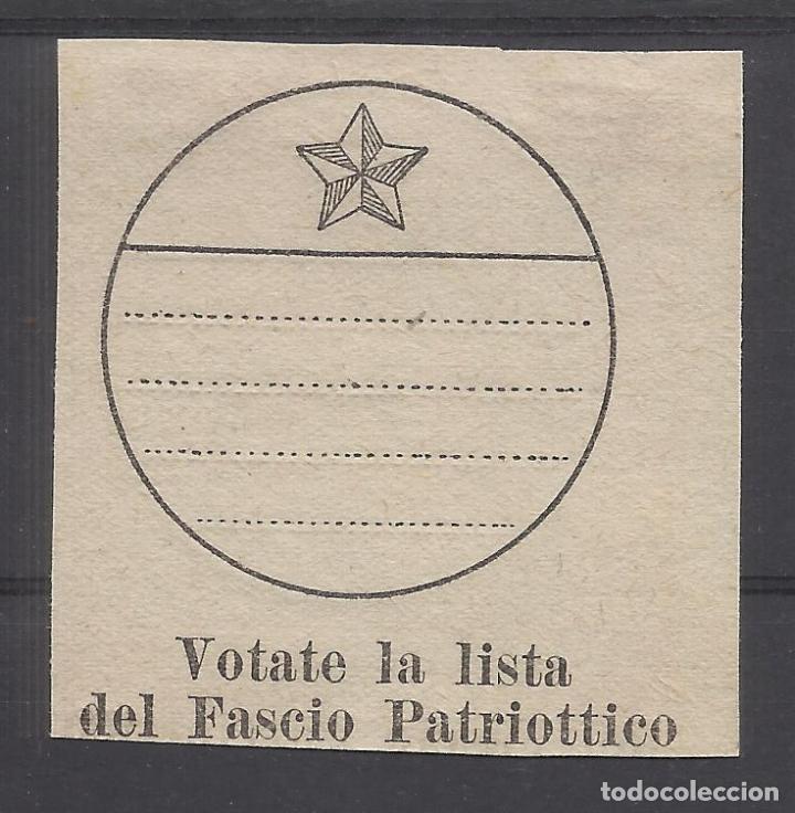 Briefmarken: votate la lista del fascio patriotico