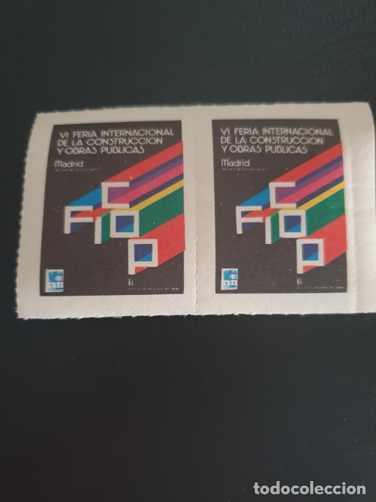 Timbres: PAREJA SELLOS VI&Ntilde;ETAS FERIA CONSTRUCCION Y OBRAS PUBLICAS
