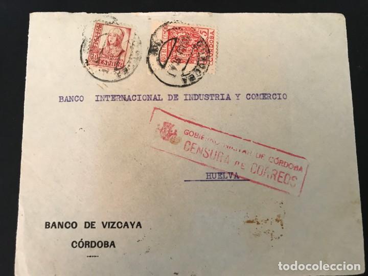 Sellos: España Guerra Civil Frontal de carta Censura Militar Cordoba - Foto 1 - 216422170
