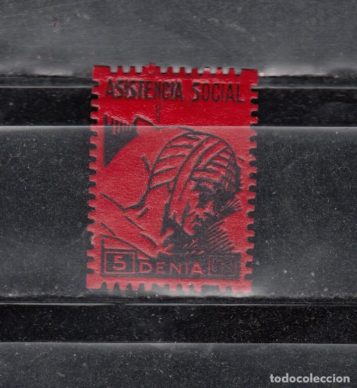 Briefmarken: DENIA. ASISTENCIA SOCIAL. 5 CTS.