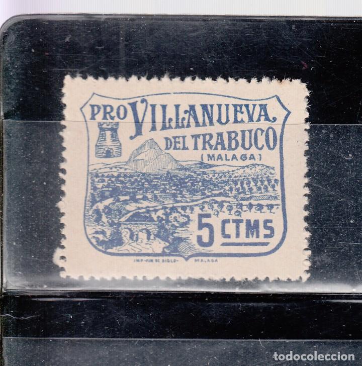 Stamps: PRO-VILLANUEVA DEL TRABUCA. 5 CTS.